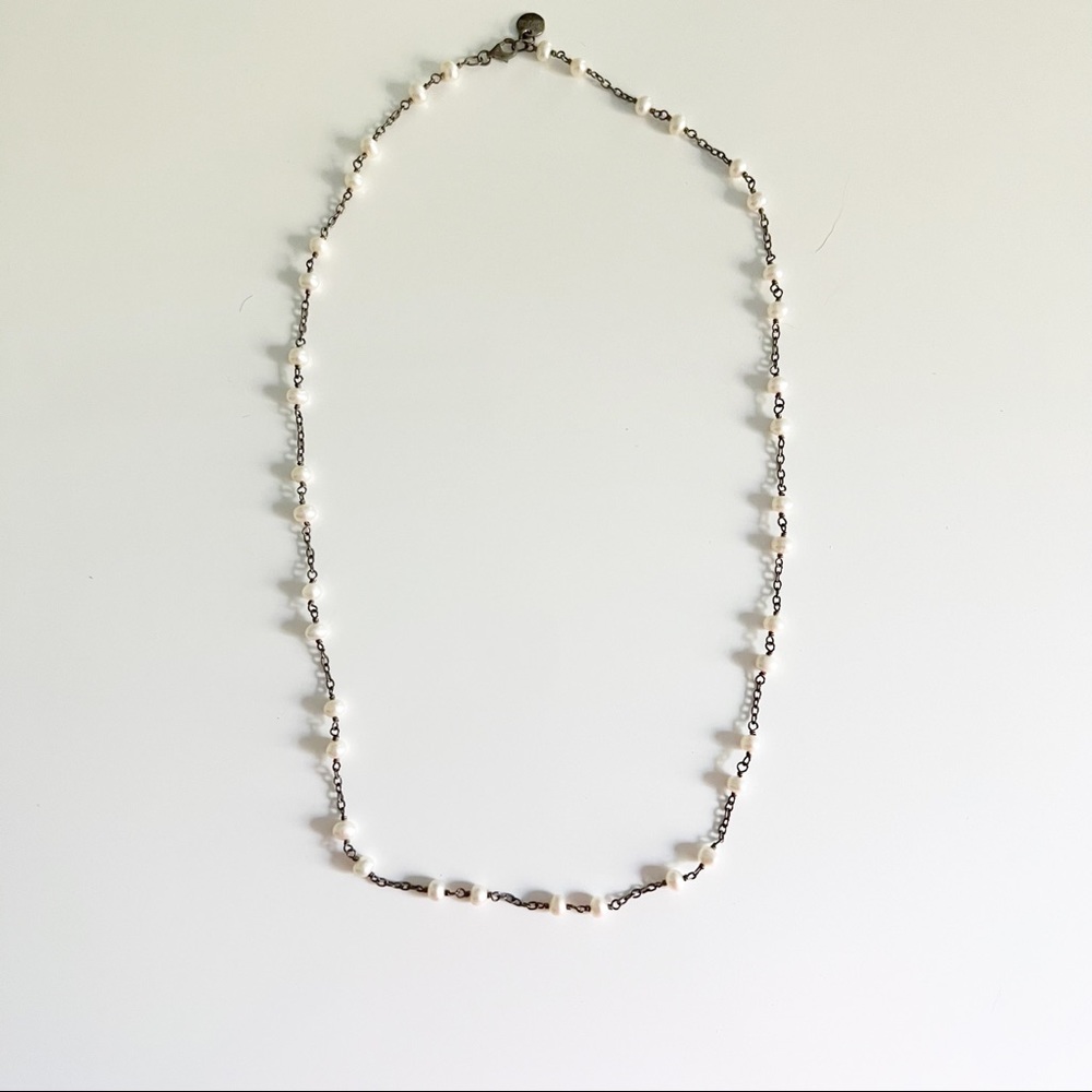 Kumkum Natural Pearl Strand Necklace